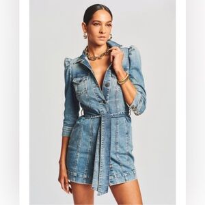 retroféte Women's Blue Lema Dress Denim Sz XL